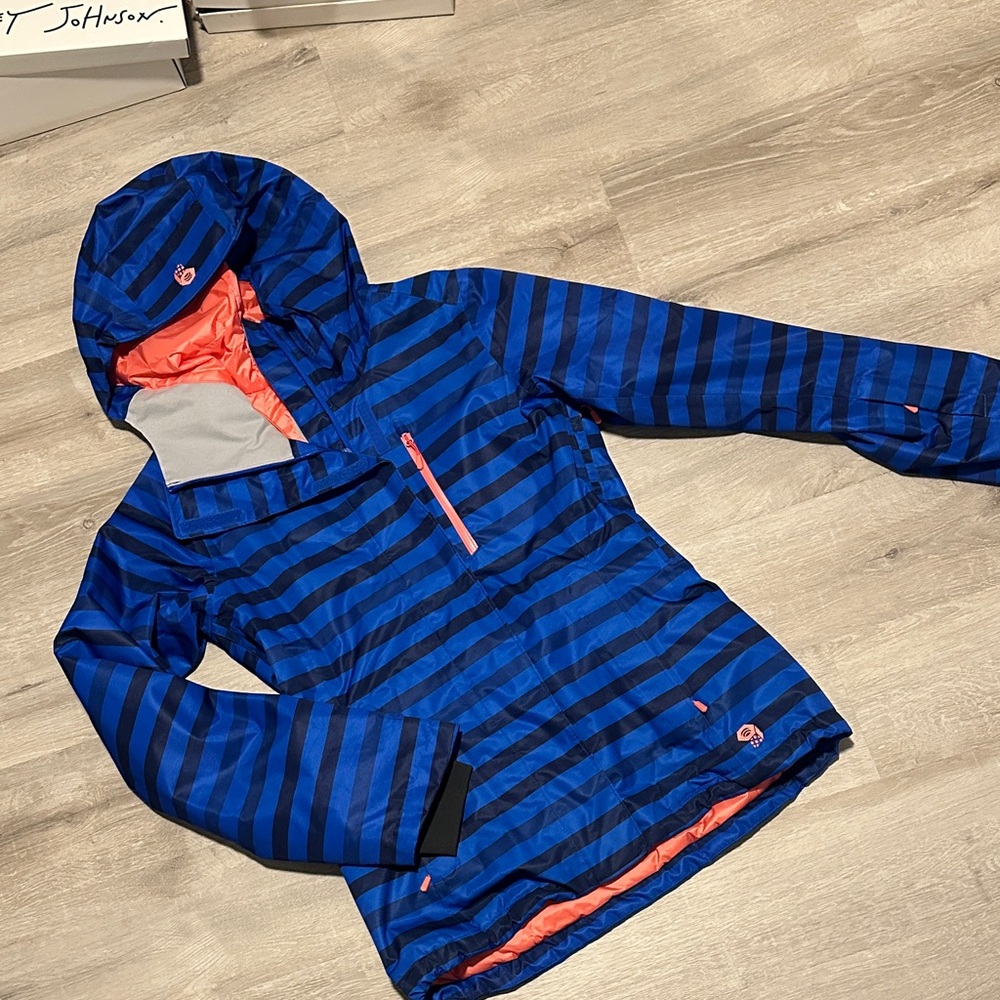 Mountain Hardwear Blue and Orange Striped Jacket